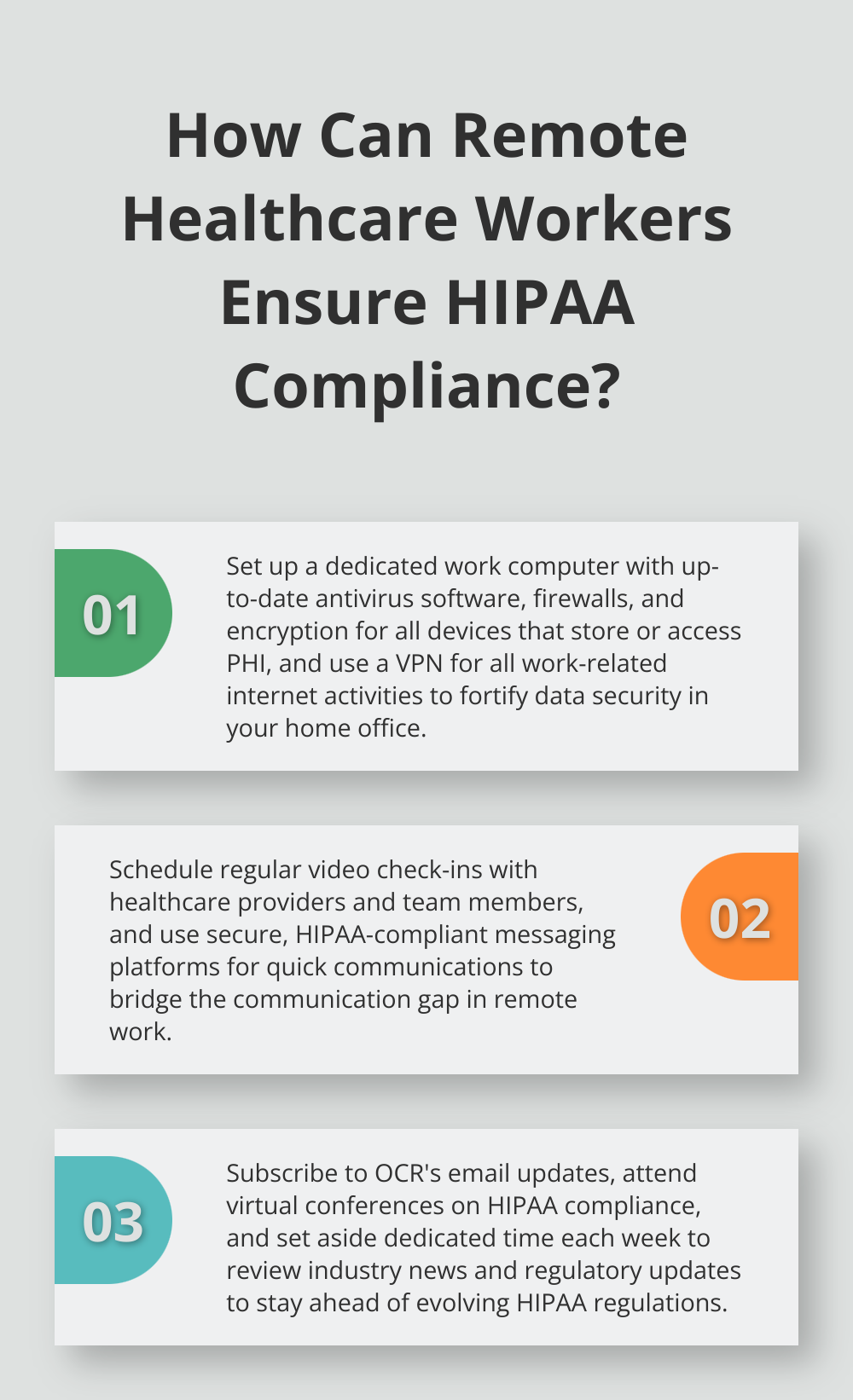 Infographic: How Can Remote Healthcare Workers Ensure HIPAA Compliance? - hipaa compliance jobs remote