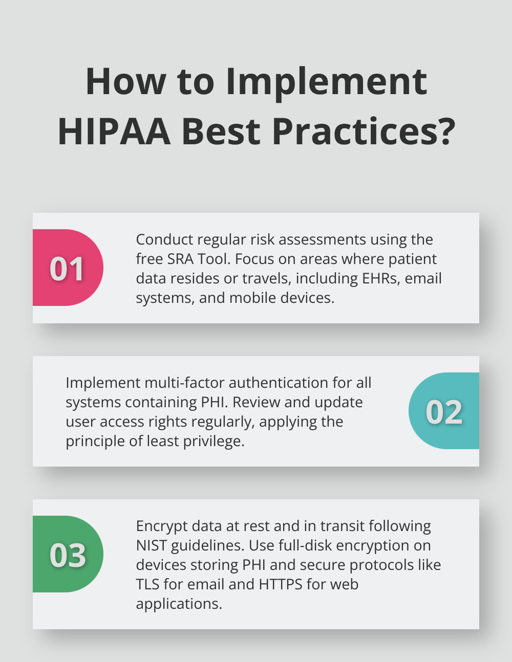 Infographic: How to Implement HIPAA Best Practices?