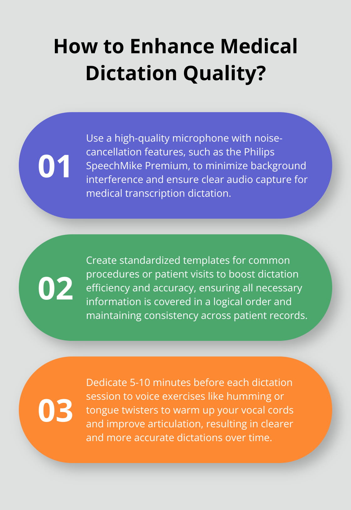 Infographic: How to Enhance Medical Dictation Quality?