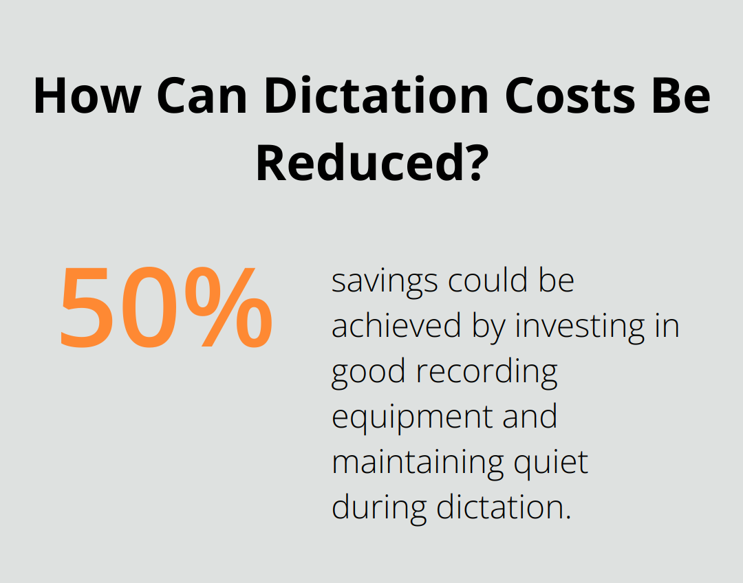 Infographic: How Can Dictation Costs Be Reduced?