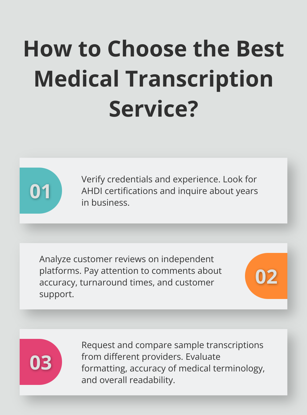 Infographic: How to Choose the Best Medical Transcription Service?