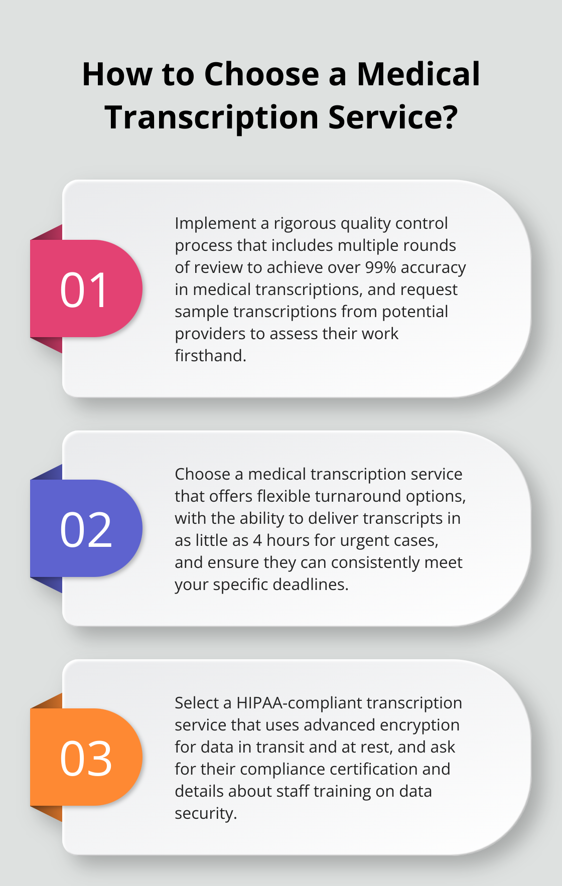 Infographic: How to Choose a Medical Transcription Service?