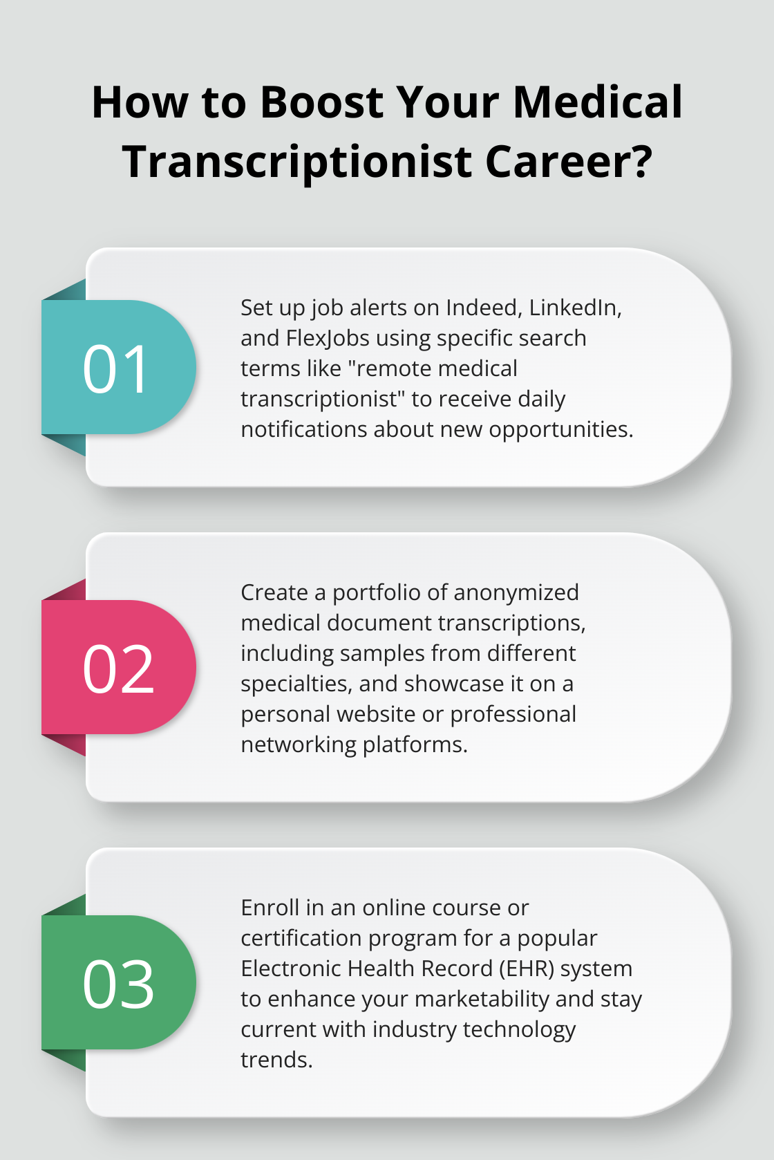 Infographic: How to Boost Your Medical Transcriptionist Career?