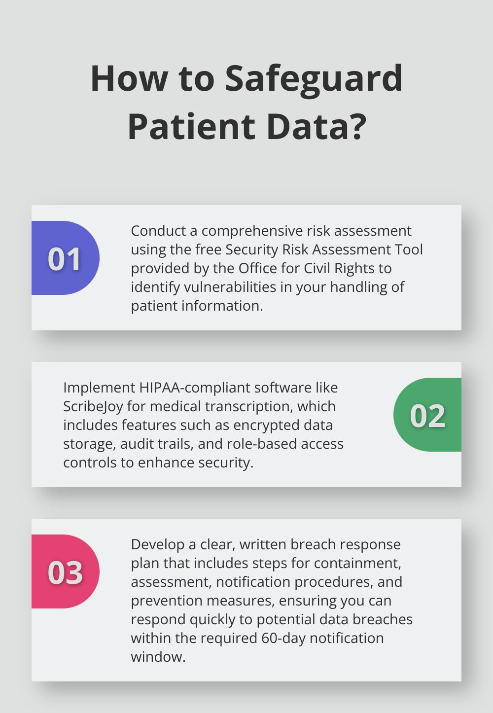 Infographic: How to Safeguard Patient Data?